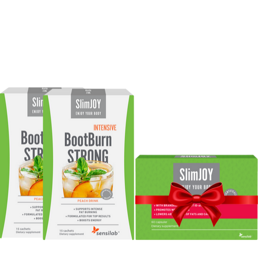 2x BootBurn INTENSIVE + SlimJOY kapsulės DOVANŲ