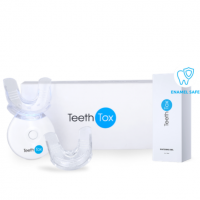 TeethTox Zahnaufhellungskit mit Aufhellungsgel und LED-Licht