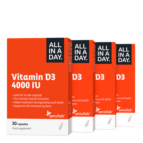 Vitamin D3 4000 IU 1+3 GRATIS